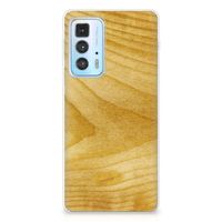 Motorola Edge 20 Pro Bumper Hoesje Licht Hout