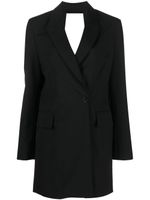 MSGM robe-blazer à boutonnière croisée - Noir