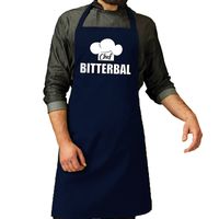 Schort chef bitterbal navy voor heren - Feestschorten - thumbnail