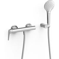 Douchekraan Tres Fuji | Opbouw | Mengkraan | 1-hendel | hoh 15 cm | Incl.Handdoucheset | Chroom