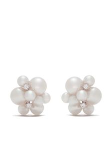 TASAKI boucles d'oreilles en or blanc 18ct ornées de perles Akoya - Argent