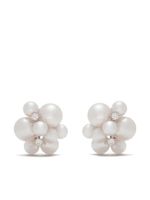 TASAKI boucles d'oreilles en or blanc 18ct ornées de perles Akoya - Argent - thumbnail