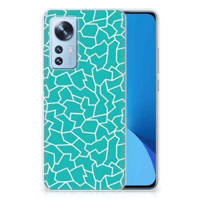 Xiaomi 12 | 12X | Hoesje maken | Cracks Blue