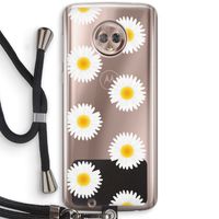 Margrietjes: Motorola Moto G6 Transparant Hoesje met koord