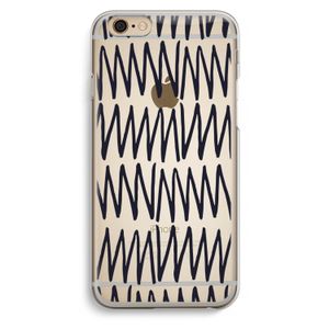 Marrakech Zigzag: iPhone 6 / 6S Transparant Hoesje