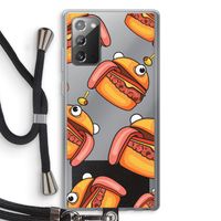 Hamburger: Samsung Galaxy Note 20 / Note 20 5G Transparant Hoesje met koord Hamburger: Samsung Galaxy Note 20 / Note 20 5G Transparant Hoesje met koord