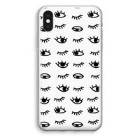 Eye pattern #2: iPhone XS Transparant Hoesje