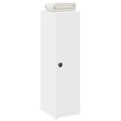Badkamerkast met rolhouder 20,5x22x72 cm wit