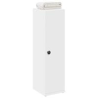 Badkamerkast met rolhouder 20,5x22x72 cm wit