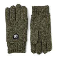 Basic wool glove olive - thumbnail