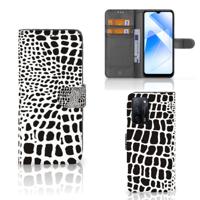 OPPO A16/A16s/A54s | Telefoonhoesje | Met pasjeshouder | Slangenprint