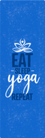 Eat sleep yoga repeat tekst vinyl tapijt