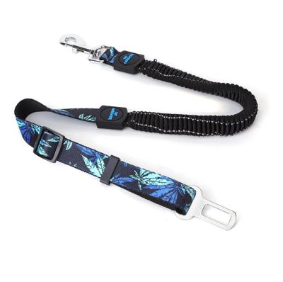 Nobleza Hondengordel met handvat - Elastisch - Zwart - Lengte 90 cm