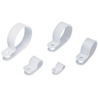 TRU COMPONENTS TC-UC0203 Bevestigingsklem Schroefbaar 1593062 Bundel-Ø (bereik) 3 mm (max) Wit 1 stuk(s)