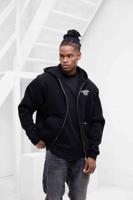 Croyez Fraternité Zip Hoodie Heren Zwart/Wit - Maat XL - Kleur: WitZwart | Soccerfanshop