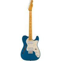 Fender American Vintage II 1972 Telecaster Thinline Lake Placid Blue MN elektrische gitaar met koffer - thumbnail
