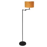 Steinhauer VloerlampBella zwart met oranje kap - 3887ZW