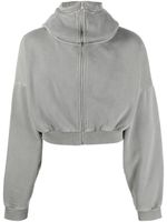 ENTIRE STUDIOS hoodie zippé à col montant - Gris