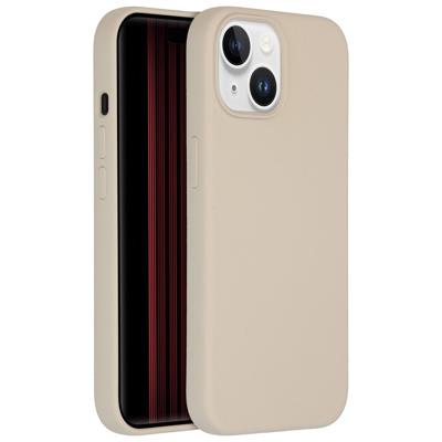 Accezz Liquid Silicone Backcover met MagSafe iPhone 15 Telefoonhoesje Grijs