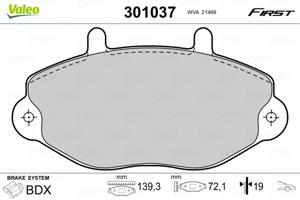 Valeo Remblokset 301037