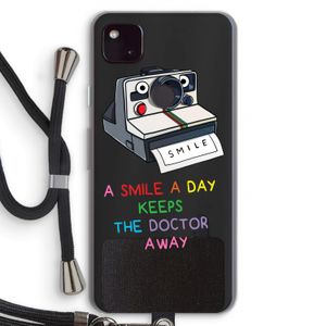 Smile: Pixel 4a 5G Transparant Hoesje met koord
