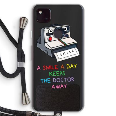 Smile: Pixel 4a 5G Transparant Hoesje met koord