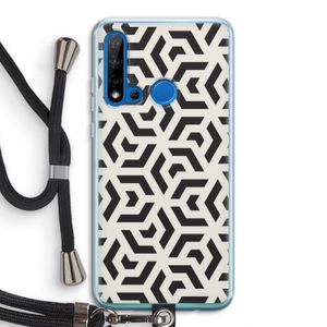 Crazy pattern: Huawei P20 Lite (2019) Transparant Hoesje met koord