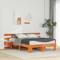 Bedframe met lade Bruin 120 x 200 cm