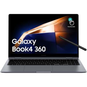 Samsung Galaxy Book4 360 Intel Core 7 150U Laptop 39,6 cm (15.6") Touchscreen Full HD 16 GB LPDDR5x-SDRAM 512 GB SSD Wi-Fi 6E (802.11ax) Windows 11 Home Grijs