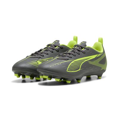 PUMA Ultra 5 Play Gras / Kunstgras Voetbalschoenen (MG) Kids Donkergrijs Geel Roze