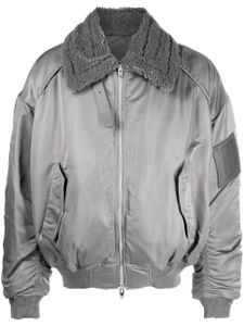 Juun.J veste bomber à fermeture zippée - Gris