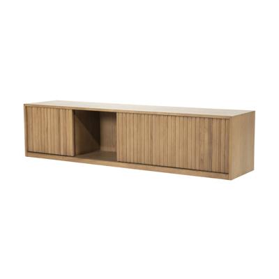 Eleonora Hangend TV-meubel 'Milo' Eiken, 180cm, kleur Bruin