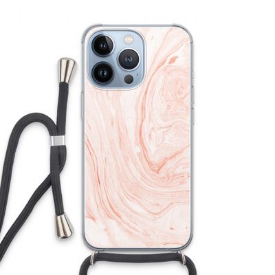Peach bath: iPhone 13 Pro Transparant Hoesje met koord