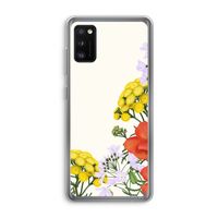 Wilde bloemen: Samsung Galaxy A41 Transparant Hoesje