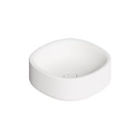 Waskom Salenzi Idilla 40 cm Deens Ovaal Mat Wit (incl. plug)