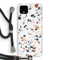 Terrazzo N°4: Pixel 4 XL Transparant Hoesje met koord