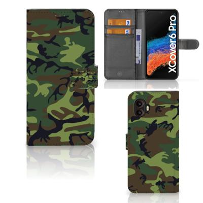 Samsung Galaxy Xcover 6 Pro | Telefoon Hoesje | Army Dark