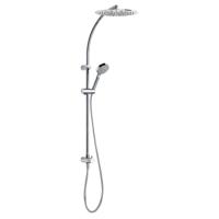 Tres Selection glijstang set met regendouche 103 cm rond chroom