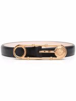 Versace ceinture Medusa en cuir - Noir