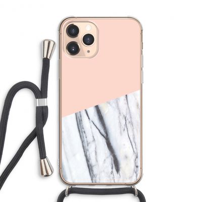 A touch of peach: iPhone 11 Pro Max Transparant Hoesje met koord