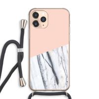 A touch of peach: iPhone 11 Pro Max Transparant Hoesje met koord