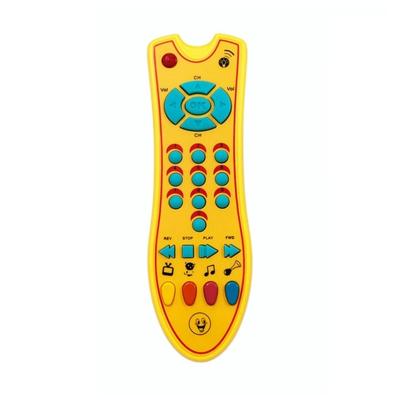 Gesimuleerde muziek TV afstandsbediening vroege educatieve speelgoed elektrische leren machine baby speelgoed (geel)