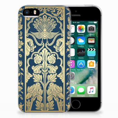 Apple iPhone SE | 5S | TPU Case | Beige Flowers
