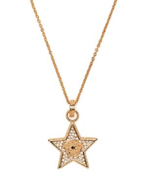 Versace collier à pendentif Medusa - Or