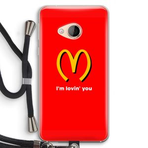 I'm lovin' you: HTC U Play Transparant Hoesje met koord