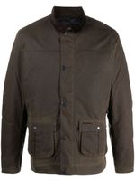 Barbour veste Brunden Wax à col en velours - Vert