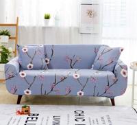 Sofa covers all-inclusive slip-resistente sectionele elastische volledige Bank cover sofa cover en kussensloop specificatie: vier zits + 2 pc's kuss