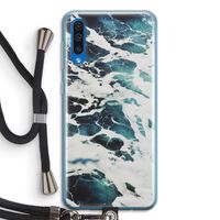 Golven: Samsung Galaxy A50 Transparant Hoesje met koord