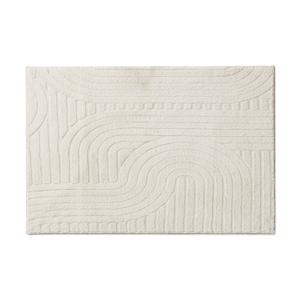 Vloerkleed wave - wit - 60x90 cm