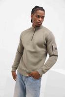 Quotrell Defender Halfzip Sweater Heren Groen - Maat L - Kleur: Groen | Soccerfanshop